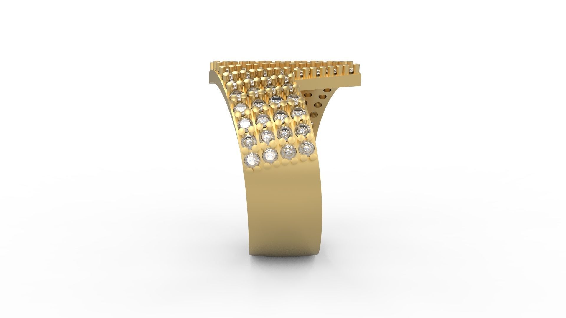 Band Ring 005 3D print model_3