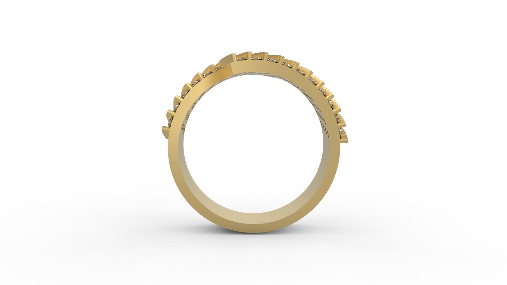 Band Ring 005 3D print model_2