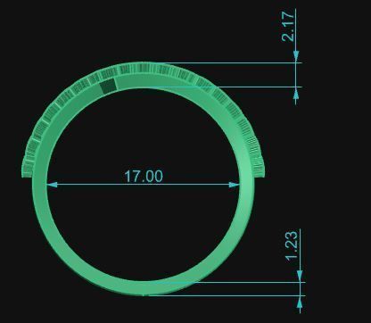 Band Ring 005 3D print model_6