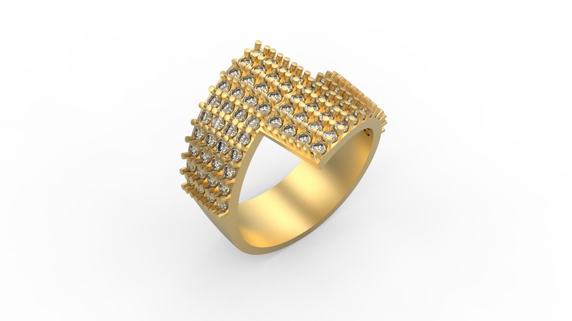 Band Ring 005 3D print model_1
