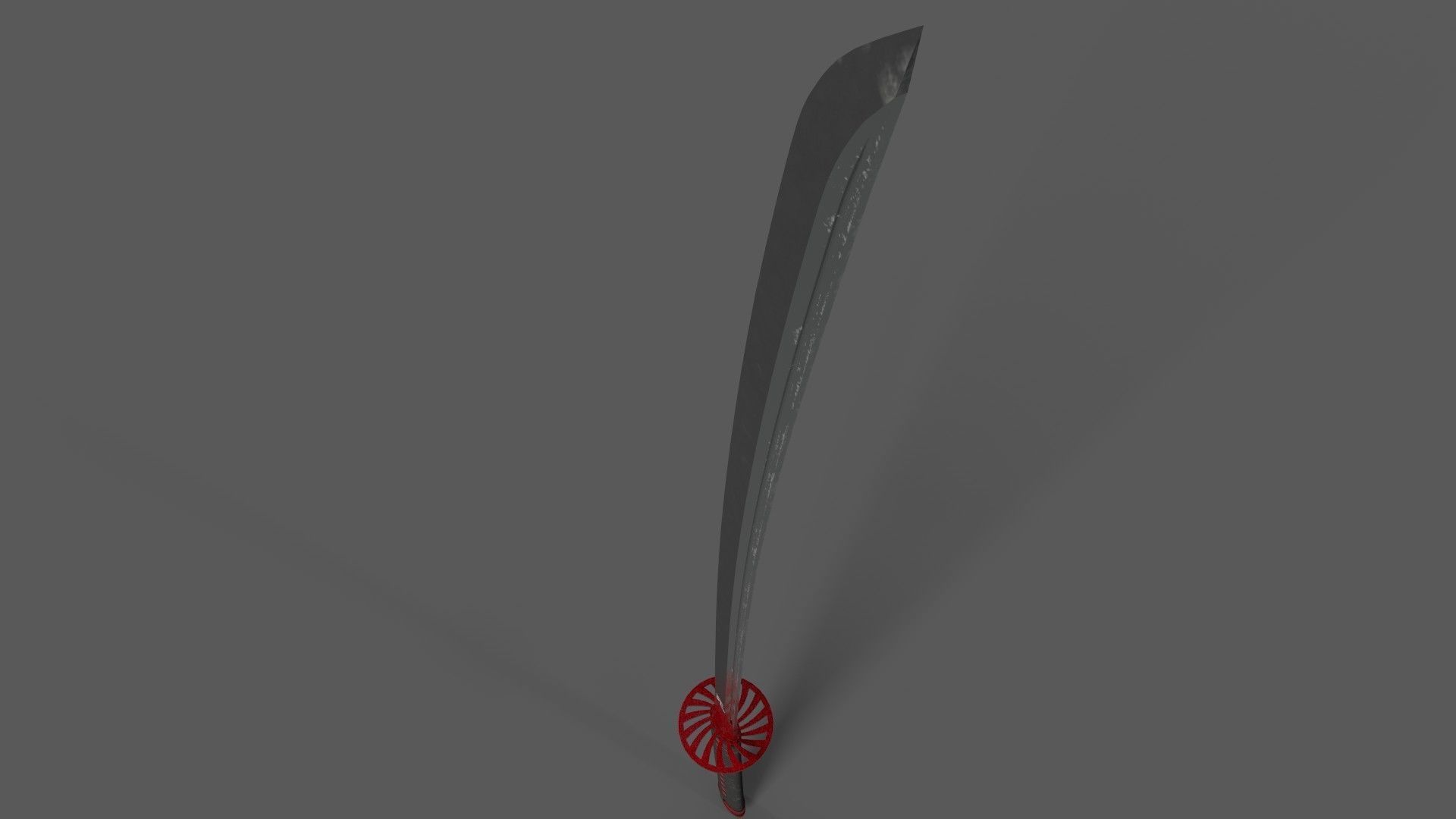 Katana Sword Low-poly 3D model_4