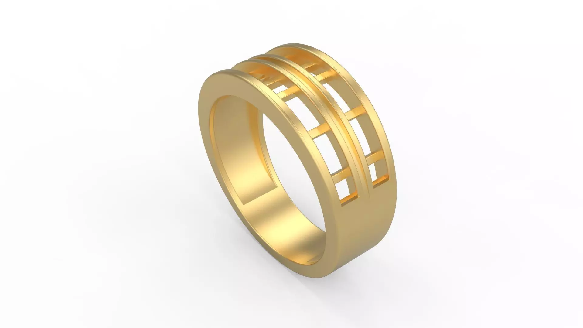 Band Ring 017 3D print model_0