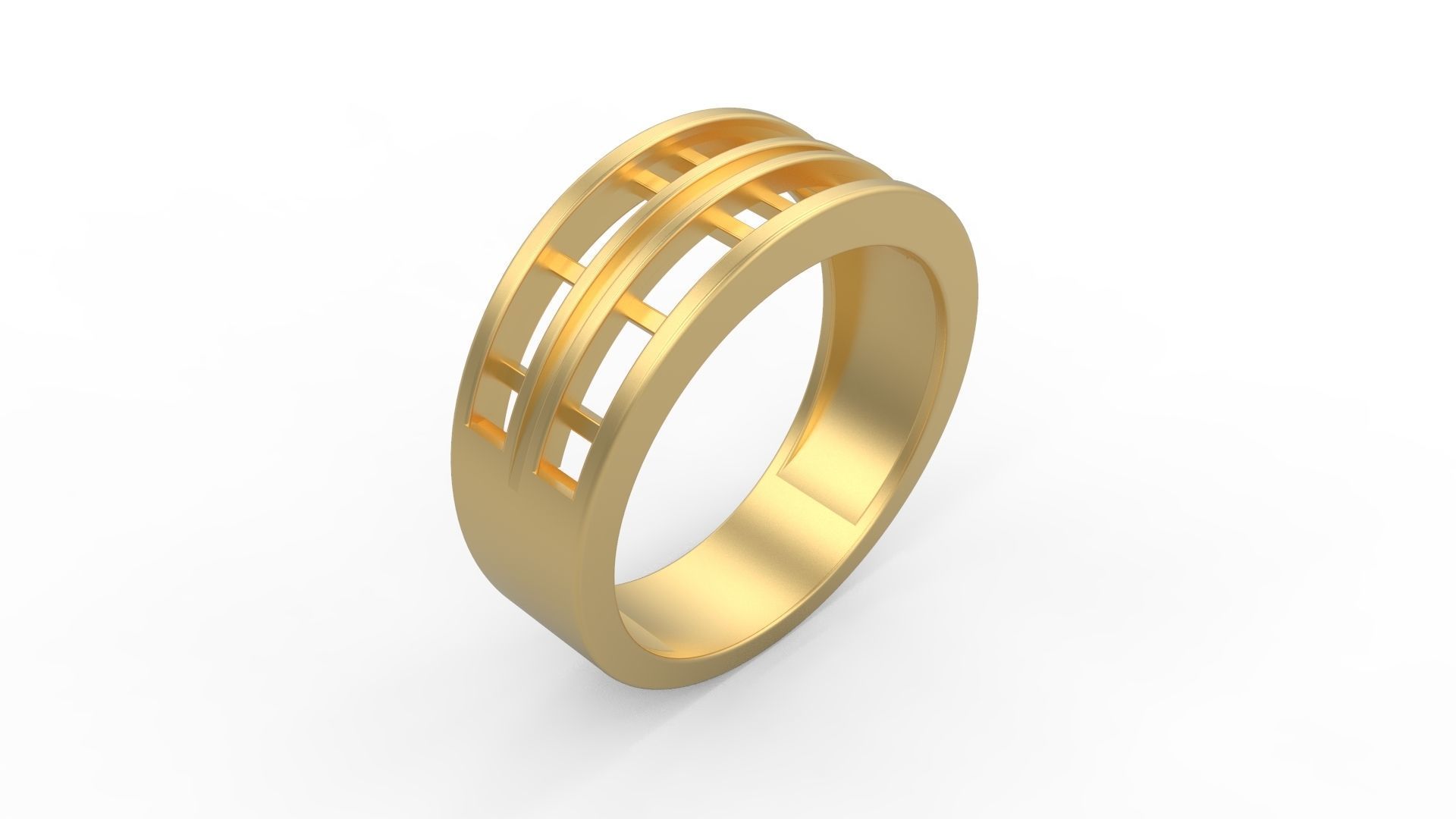 Band Ring 017 3D print model_1