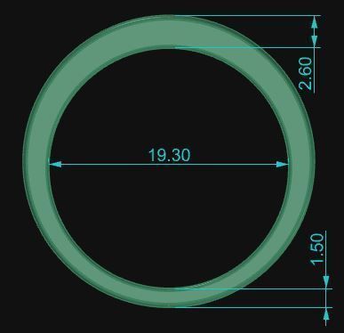 Band Ring 017 3D print model_6