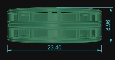 Band Ring 017 3D print model_5