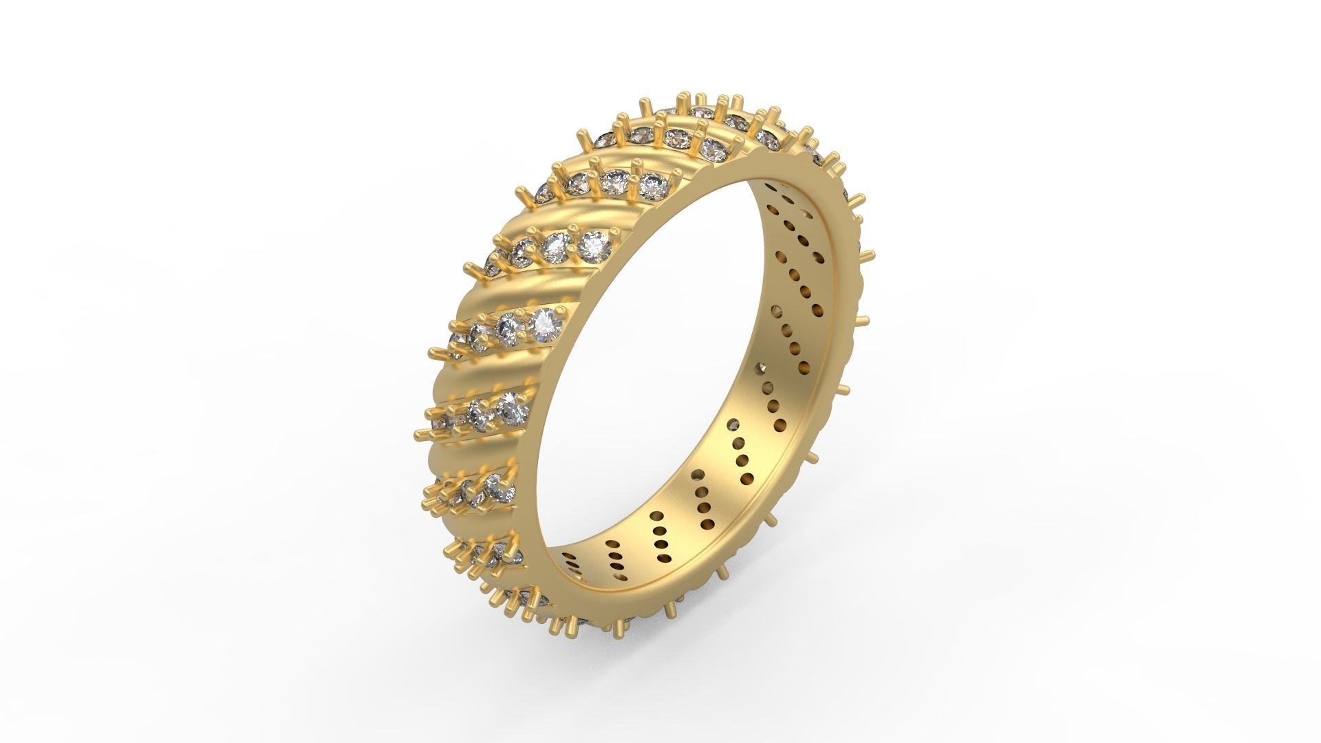 Band Ring 024 3D print model_1