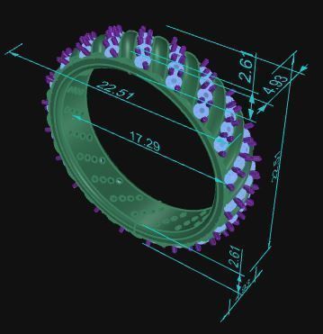 Band Ring 024 3D print model_7