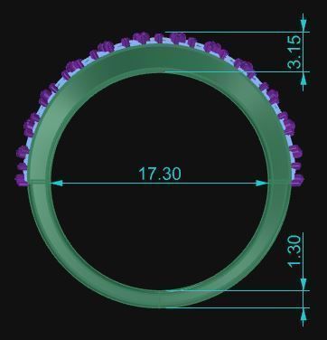 Band Ring 026 3D print model_10