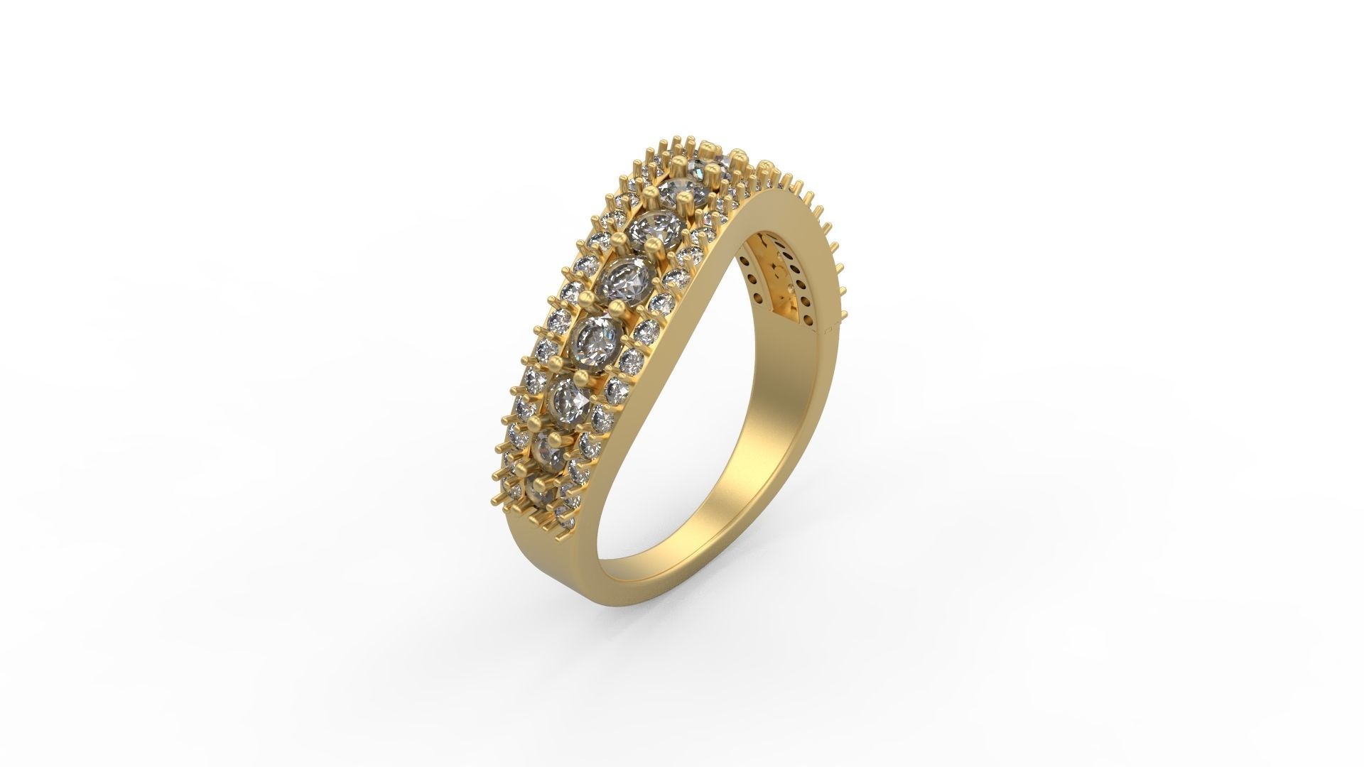Band Ring 026 3D print model_1