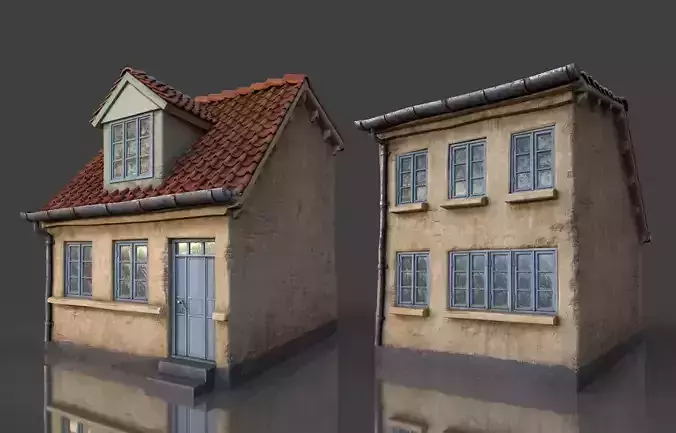 European House A2 3D model-texture