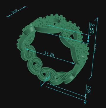 Band Ring 031 3D print model_8