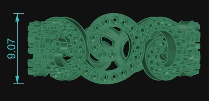 Band Ring 031 3D print model_5