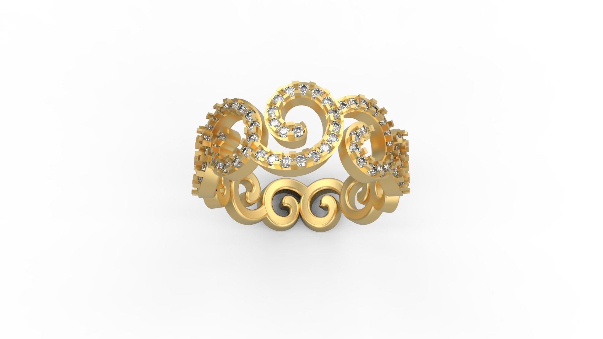 Band Ring 031 3D print model_4