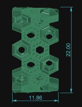 Honeycomb Band Ring 034 3D print model_6