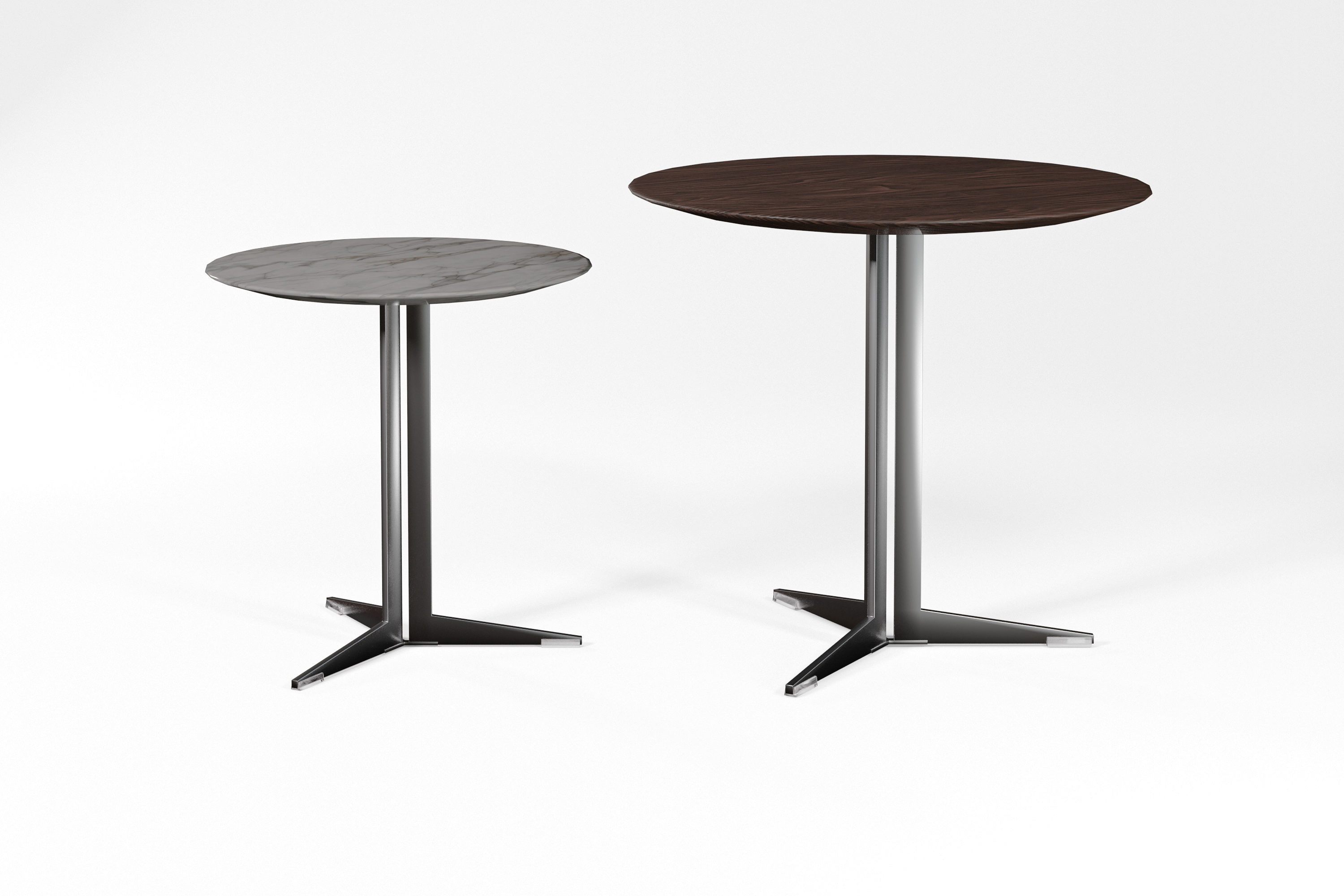 Two Modern Tables Low-poly 3D model_9