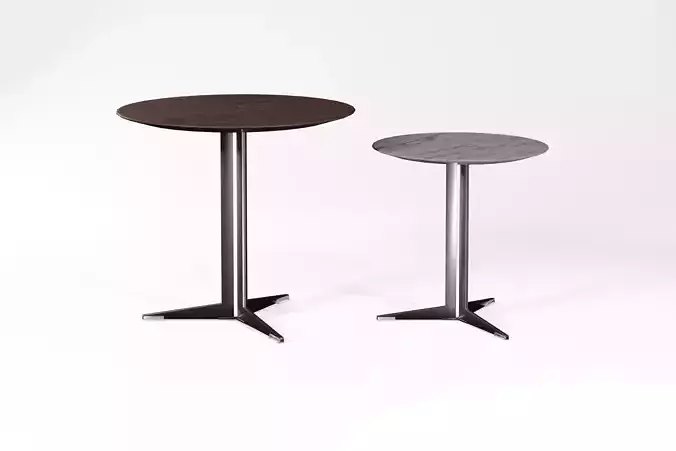Two Modern Tables Low-poly 3D model