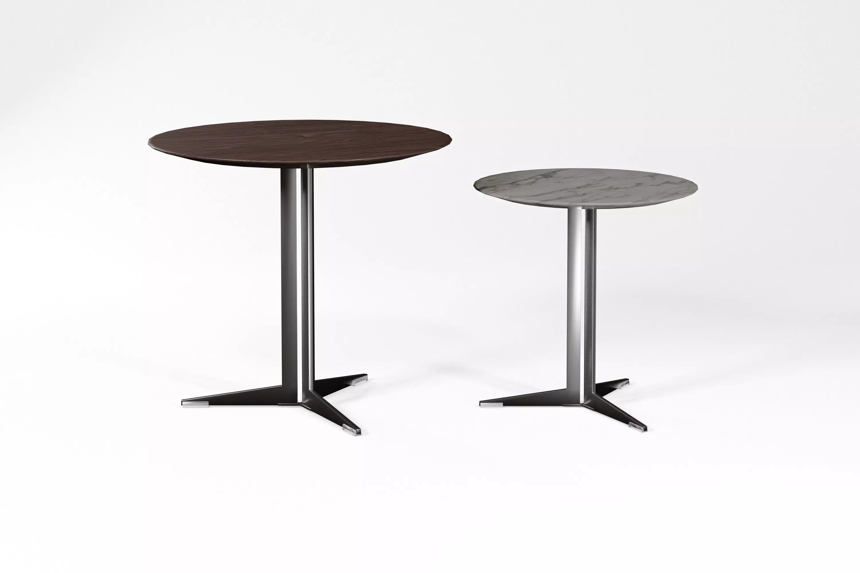Two Modern Tables Low-poly 3D model_0