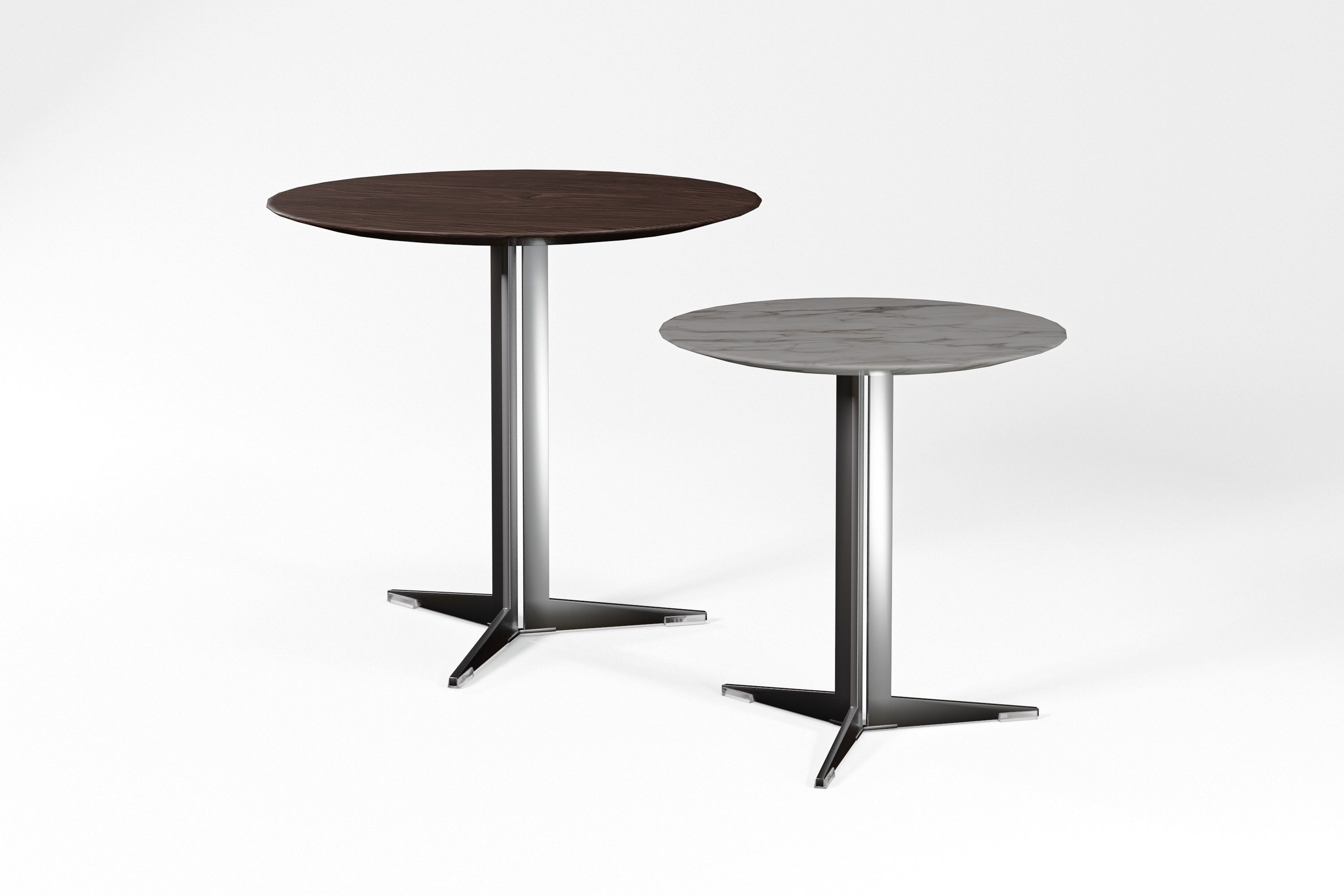 Two Modern Tables Low-poly 3D model_13