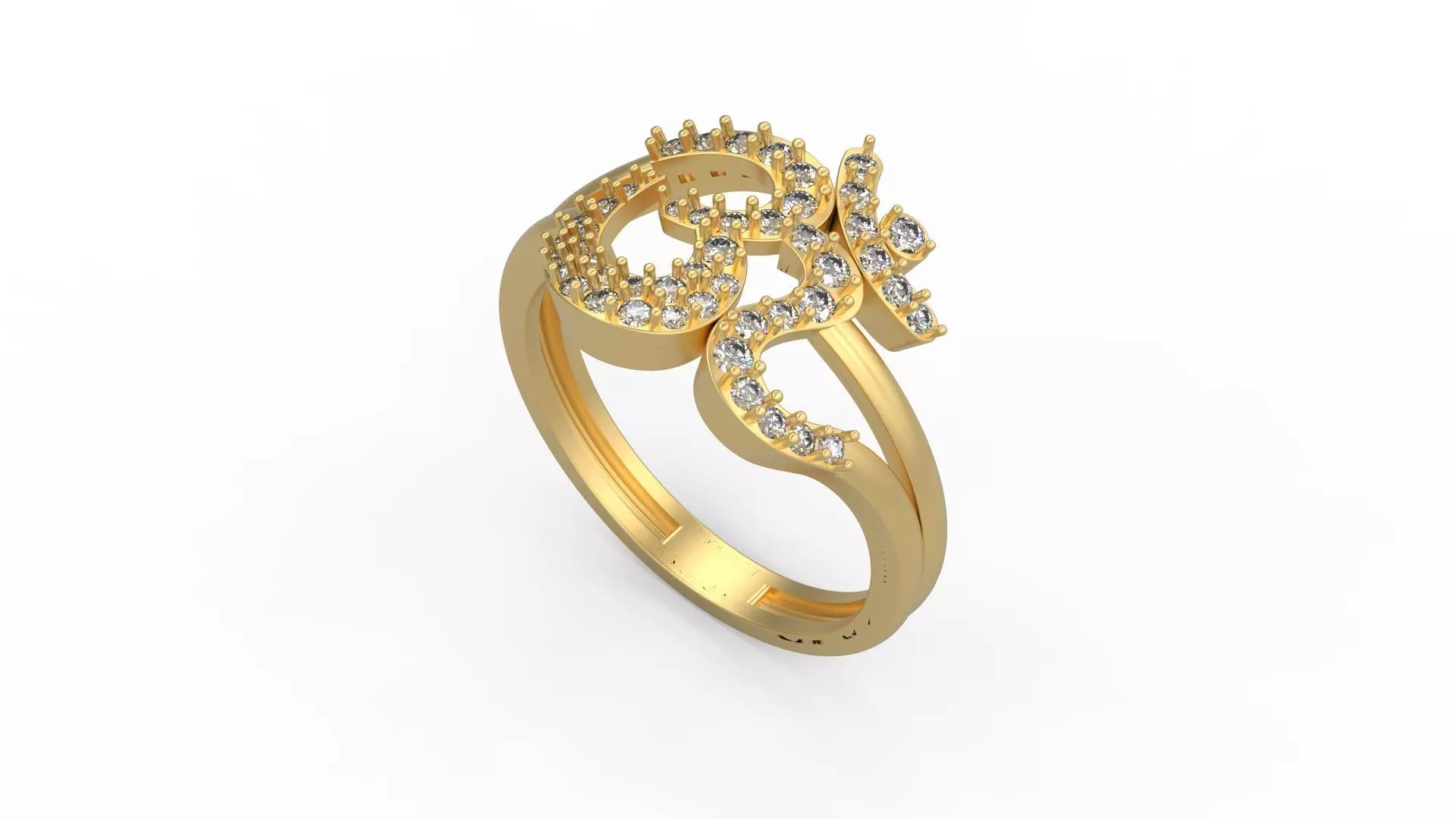 Om Ring 01 3D print model