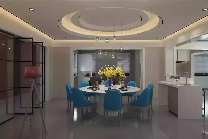 Modular Living Area with Kitchen 