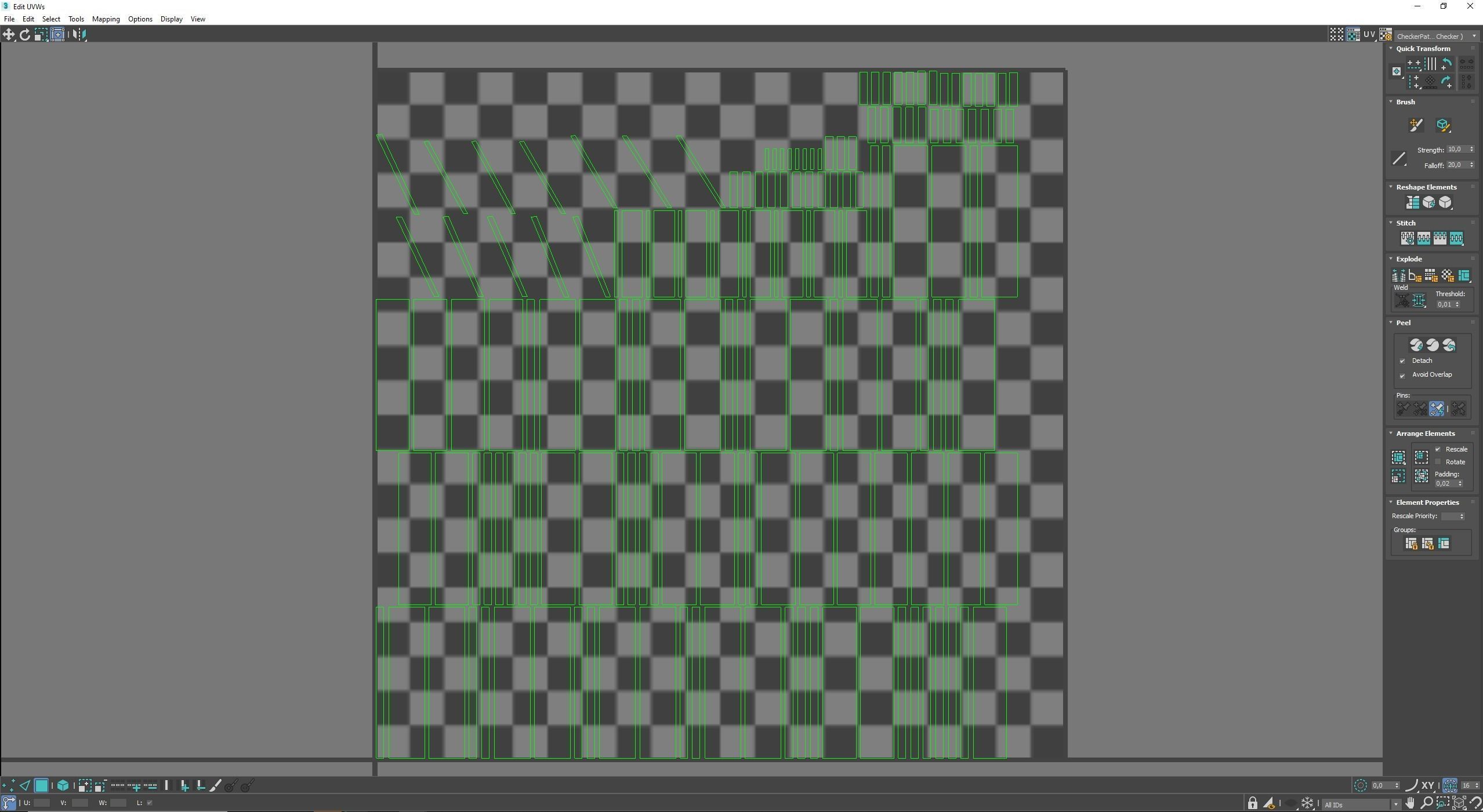 wooden case Low-poly 3D model_10