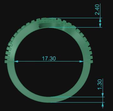 Minimalist Ring 506 3D print model_5