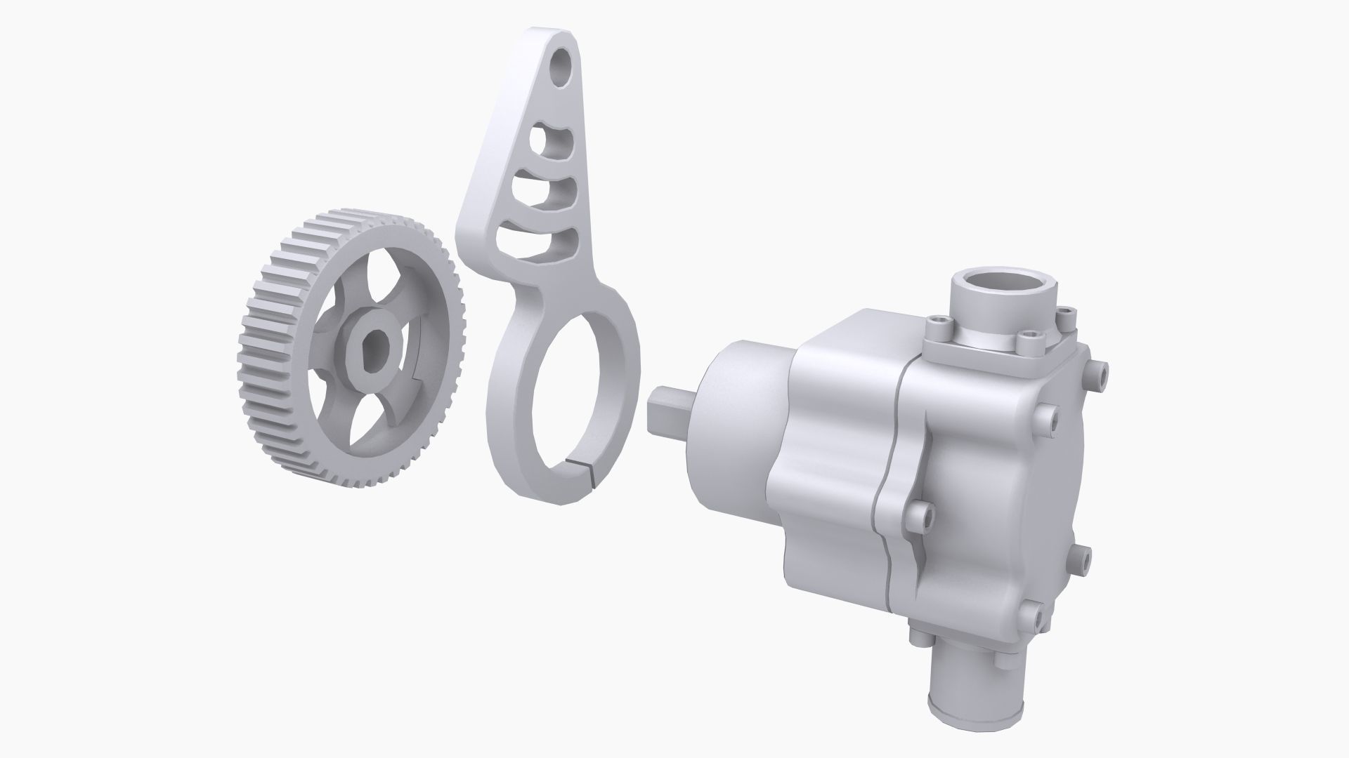 Aeromotive 12-Series Mechanical Fuel Pump Low-poly 3D model_12