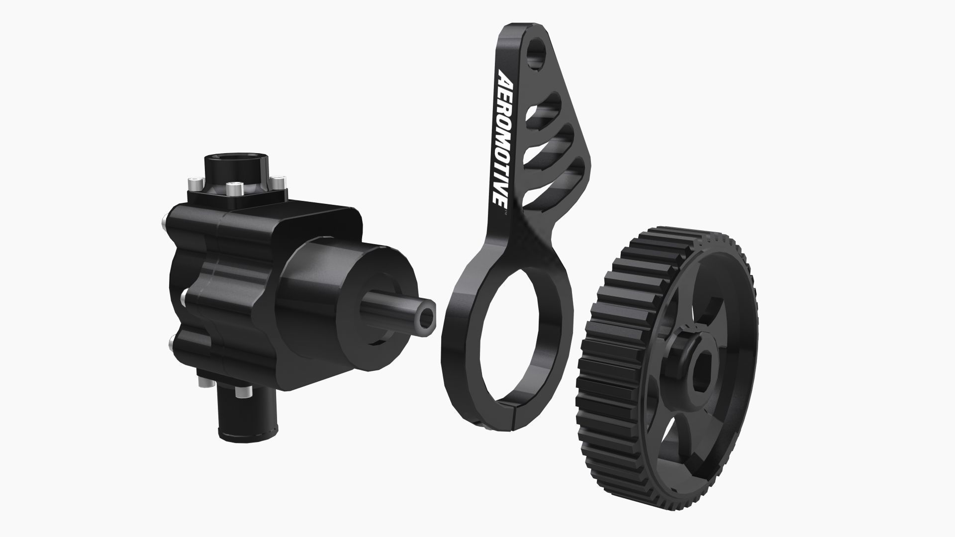 Aeromotive 12-Series Mechanical Fuel Pump Low-poly 3D model_4