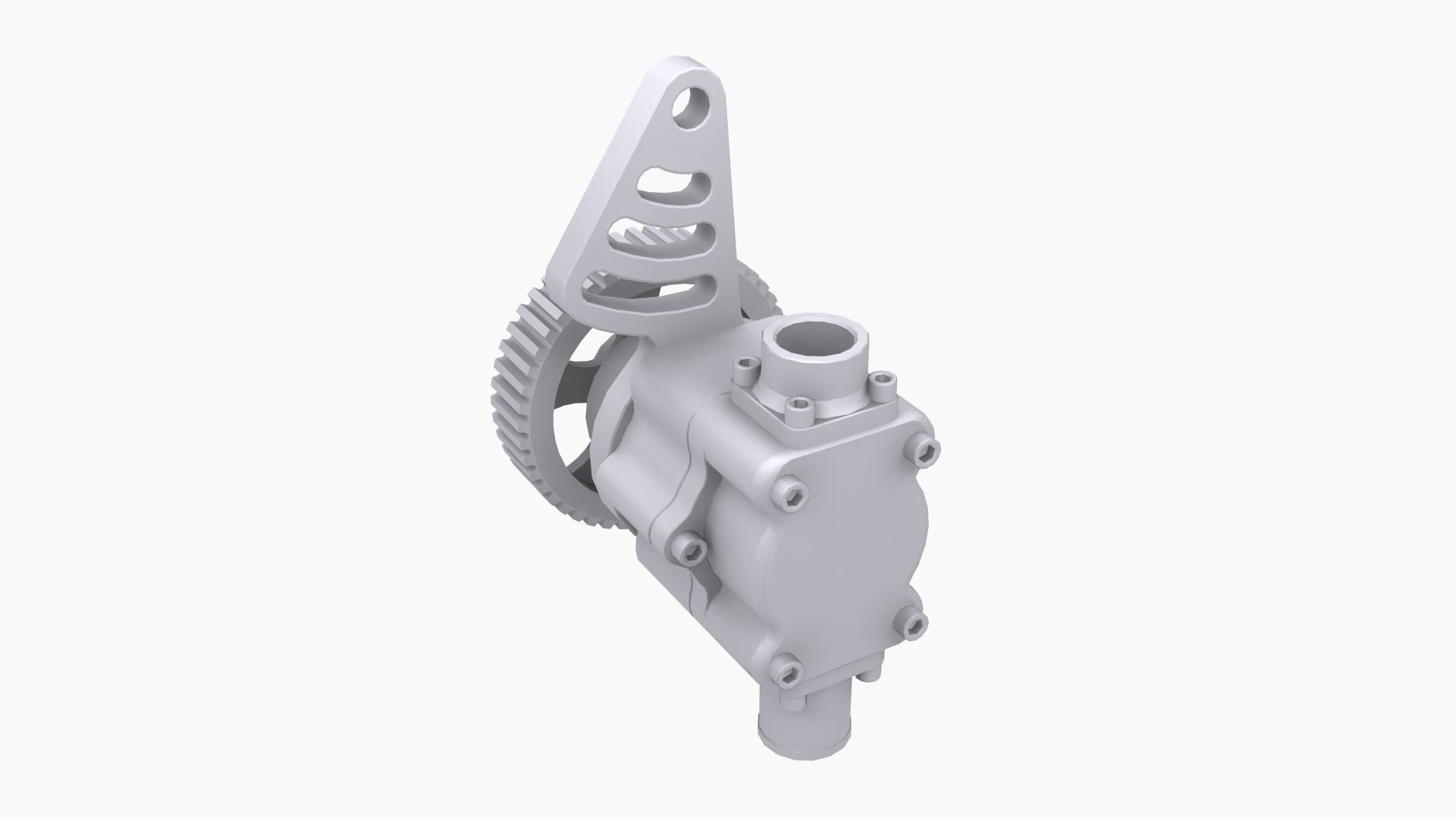 Aeromotive 12-Series Mechanical Fuel Pump Low-poly 3D model_9