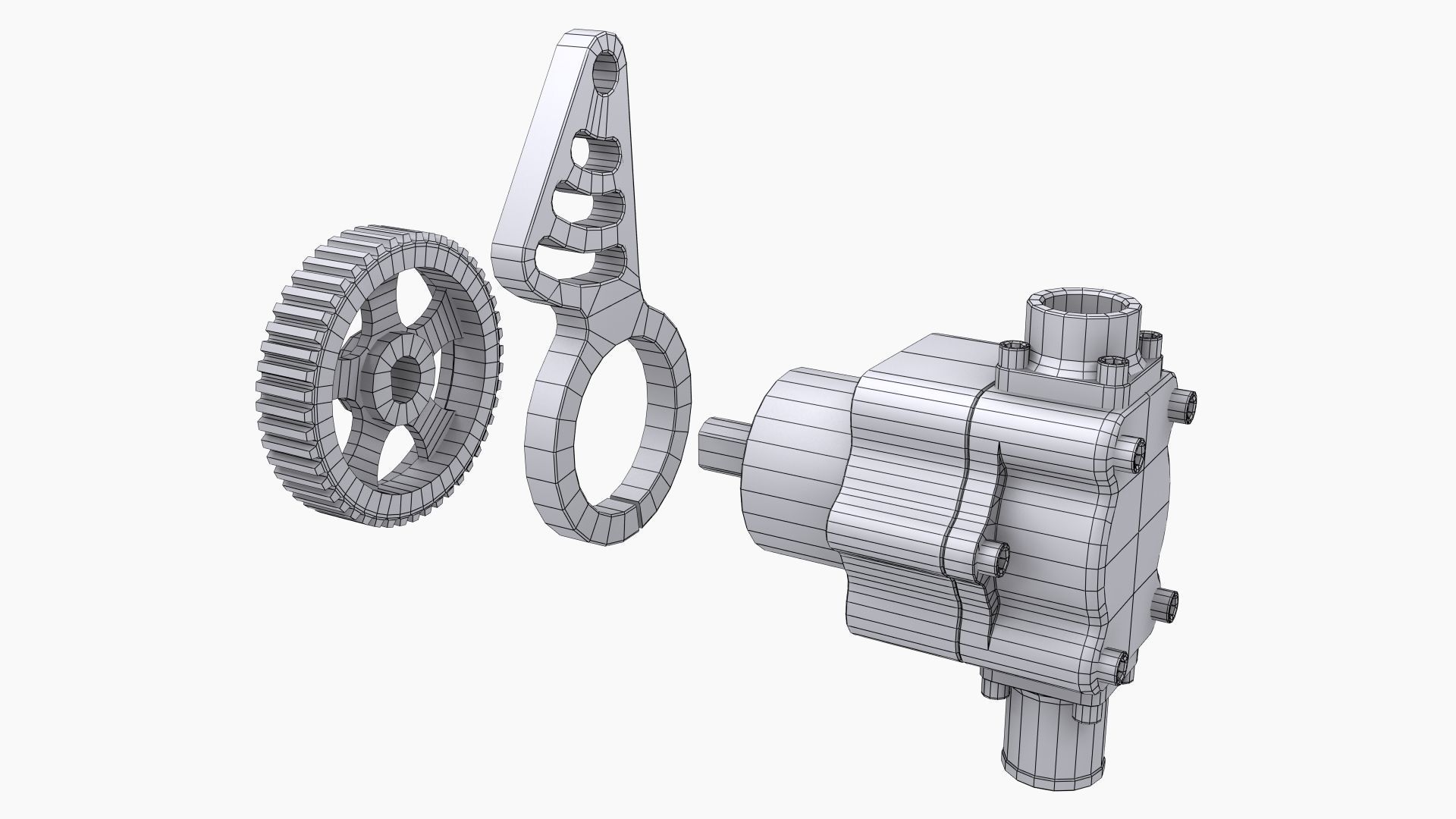 Aeromotive 12-Series Mechanical Fuel Pump Low-poly 3D model_16