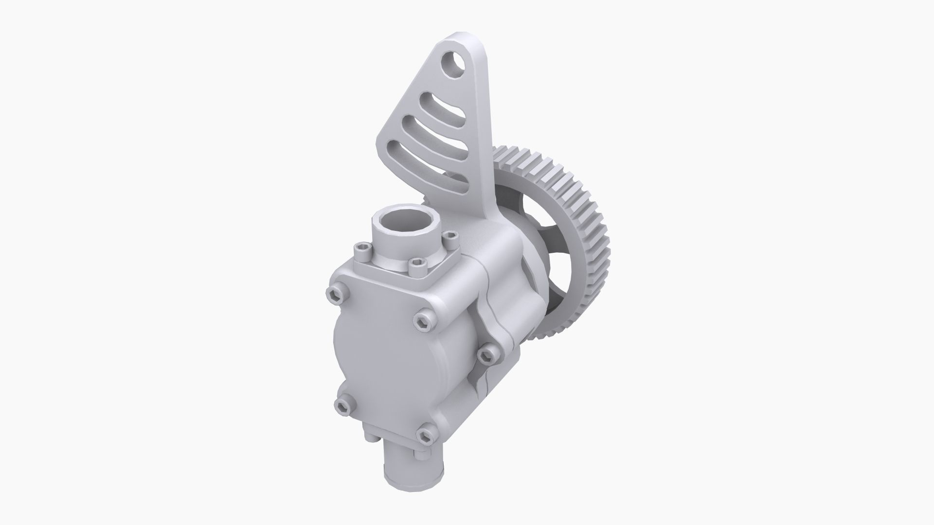 Aeromotive 12-Series Mechanical Fuel Pump Low-poly 3D model_11