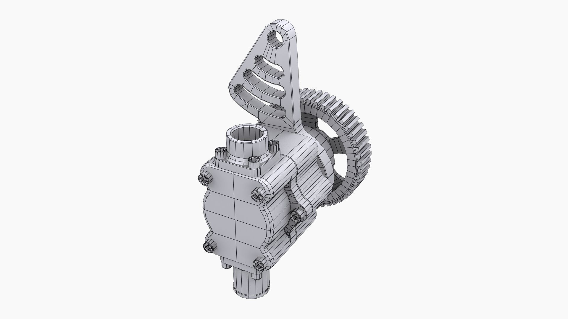 Aeromotive 12-Series Mechanical Fuel Pump Low-poly 3D model_15