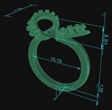 Pearl Minimalist Ring 512 3D print model_7
