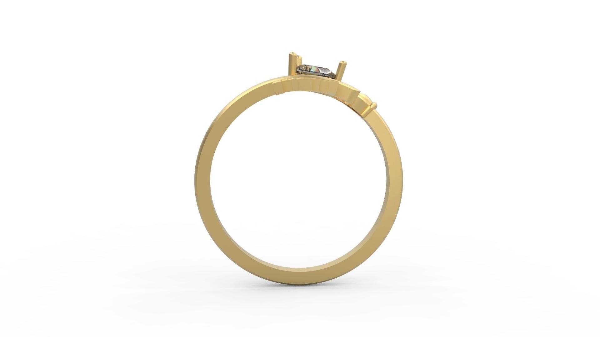 Minimalist Key Ring 516 3D print model_2