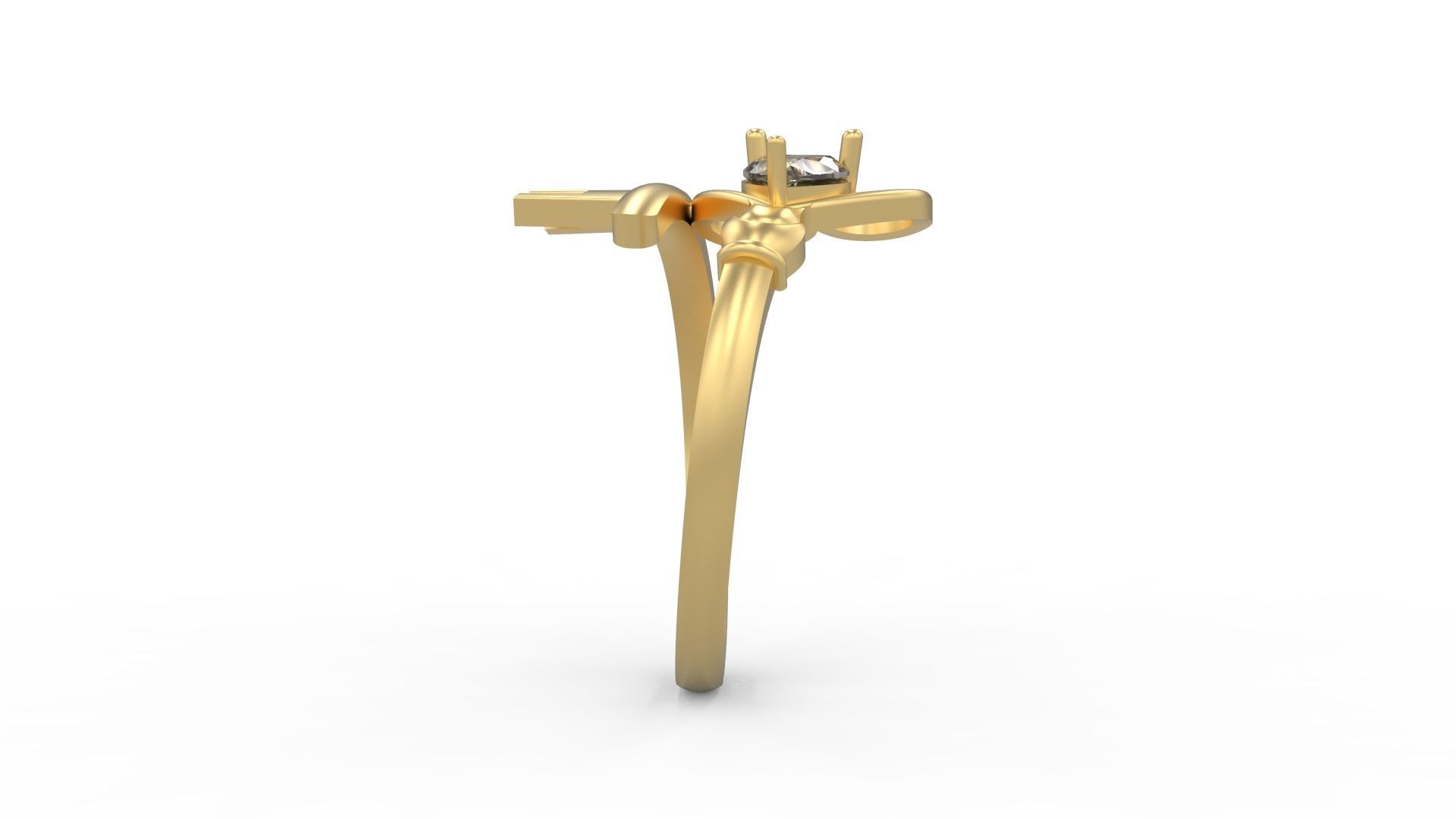 Minimalist Key Ring 516 3D print model_3