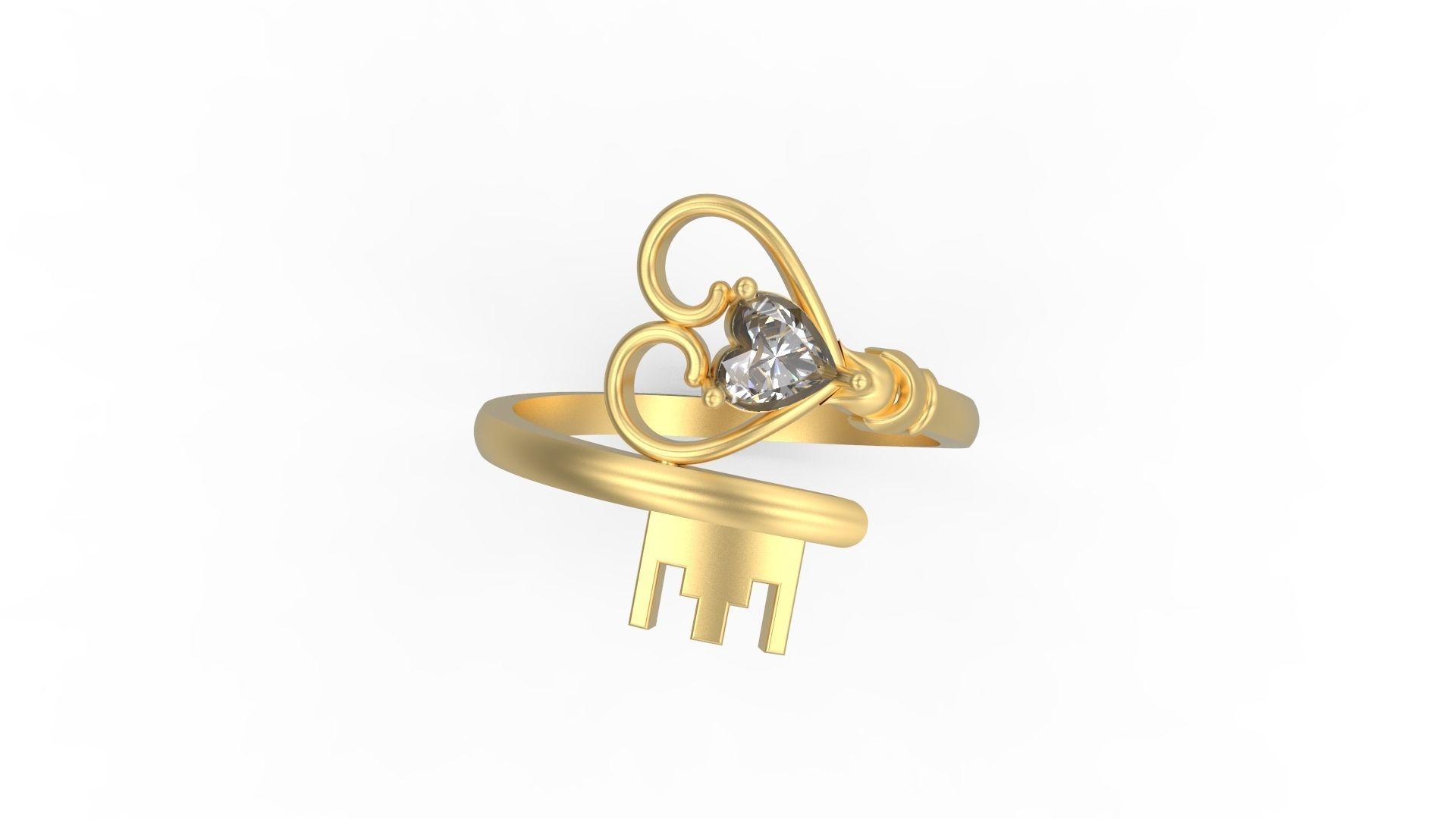 Minimalist Key Ring 516 3D print model_4