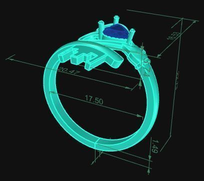 Minimalist Key Ring 516 3D print model_8