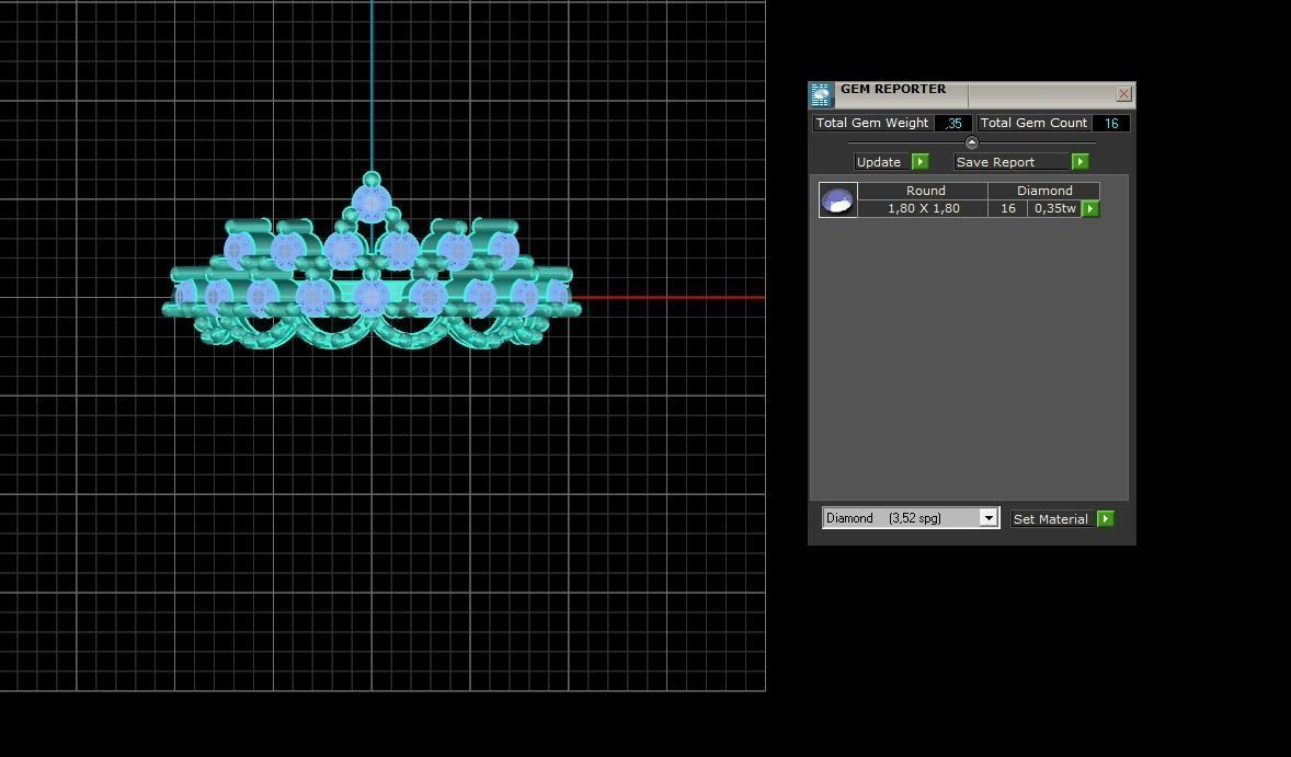 Minimalist Crown Ring 01 3D print model_9