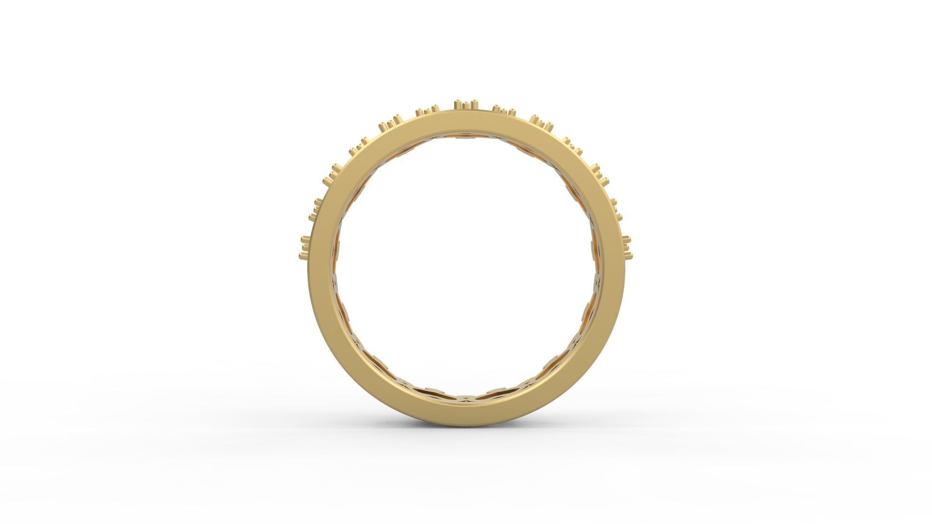 Minimalist Crown Ring 02 3D print model_2
