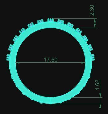 Minimalist Crown Ring 02 3D print model_6
