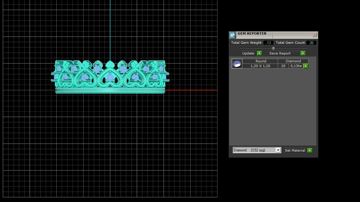 Minimalist Crown Ring 02 3D print model_9
