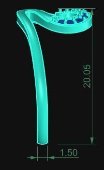 Minimalist Swan Ring 516 3D print model_10