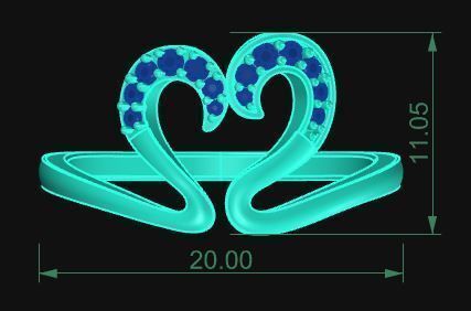 Minimalist Swan Ring 516 3D print model_5