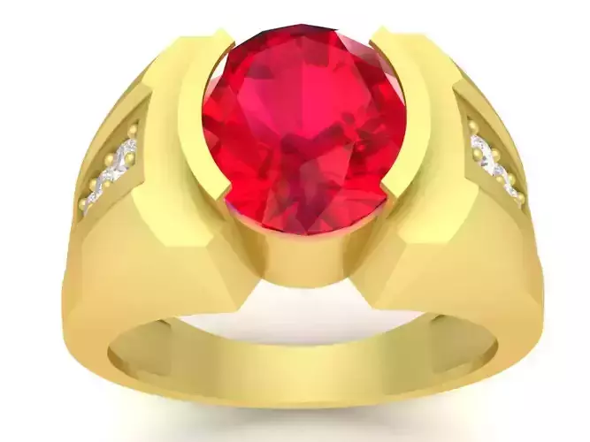 korea oval diamond men ring 3399