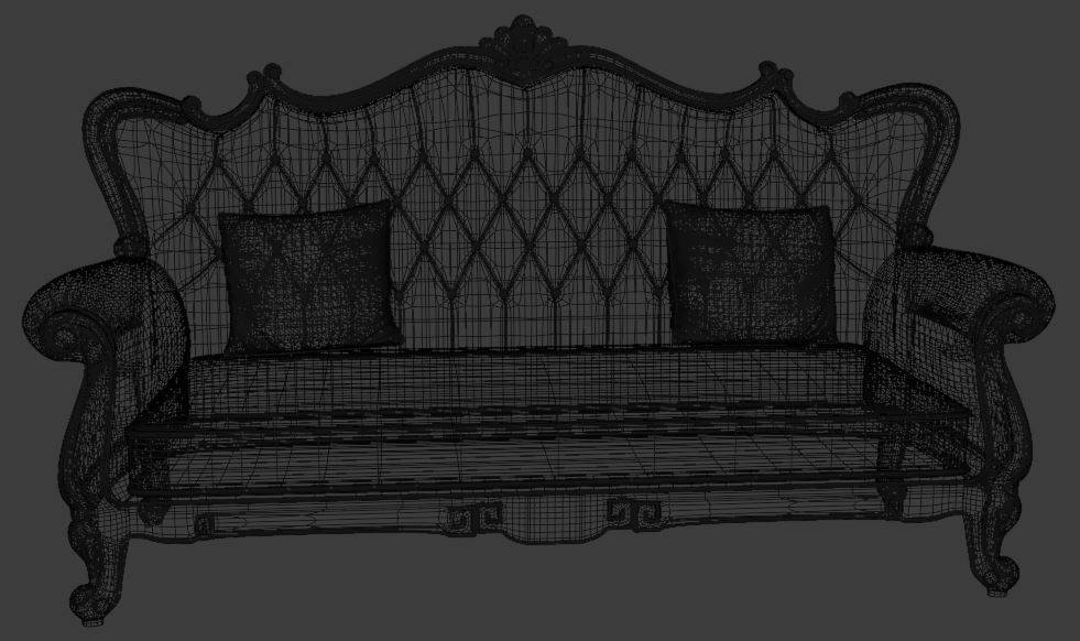 3D Leather Sofa  3D model_6