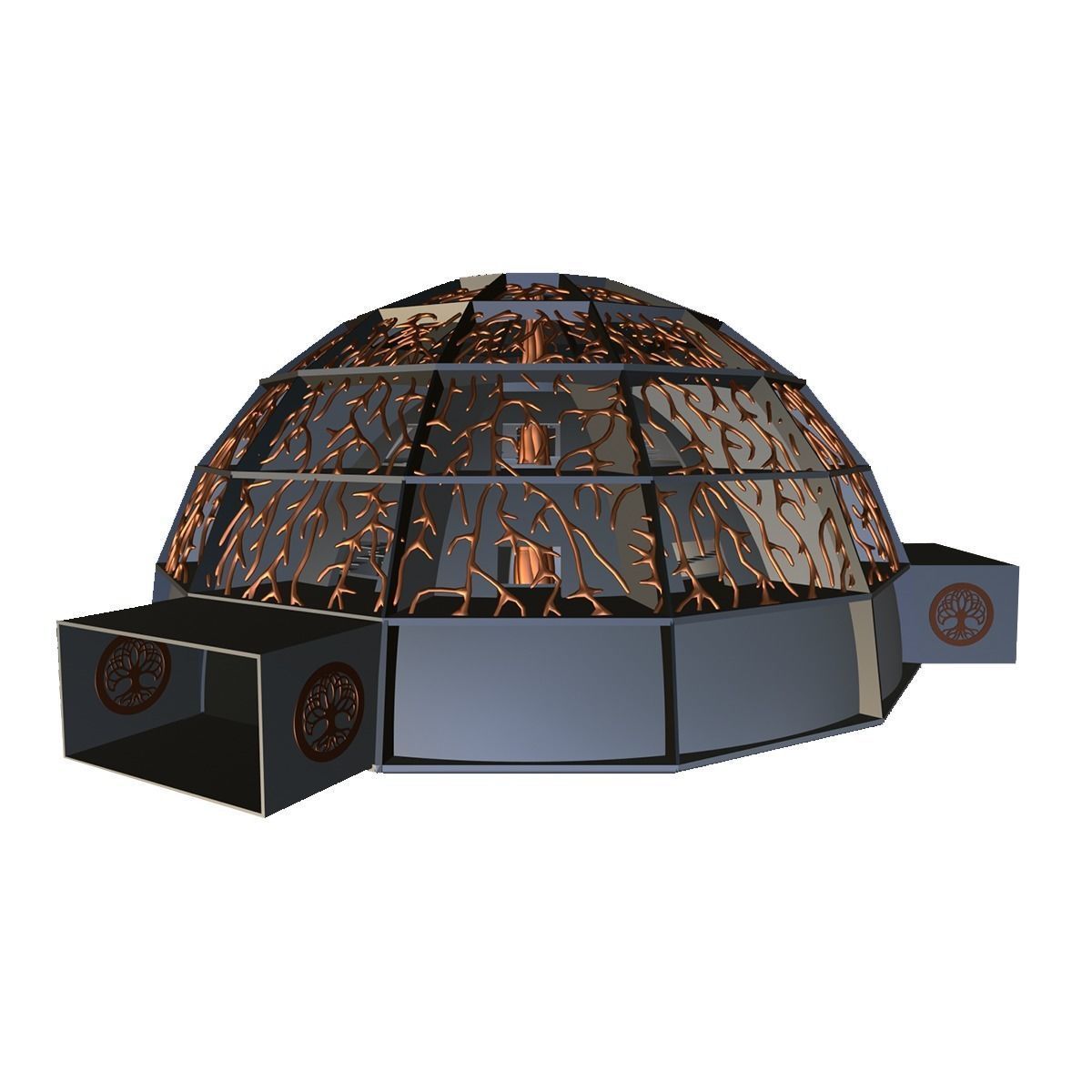 Sci-Fi Dome 2 3D model_2