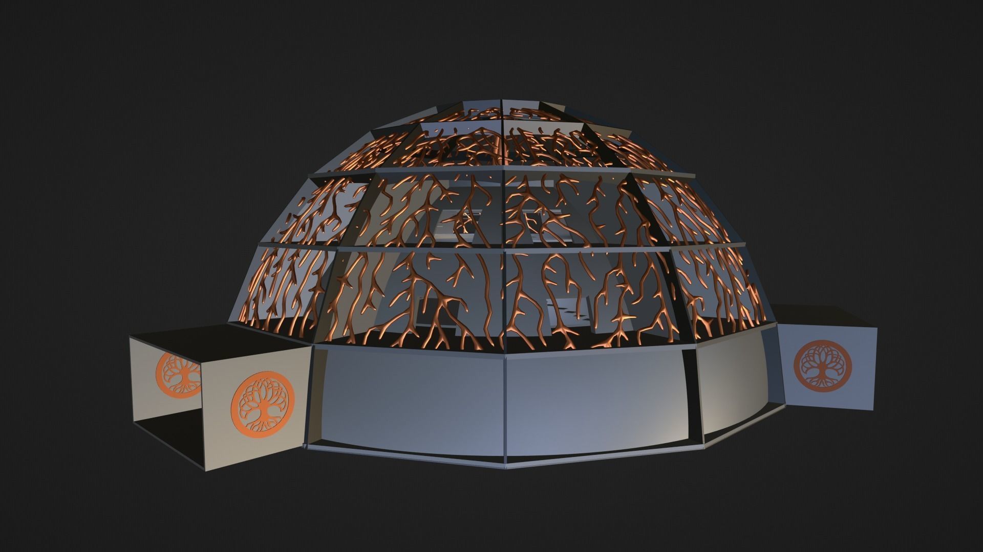 Sci-Fi Dome 2 3D model_11