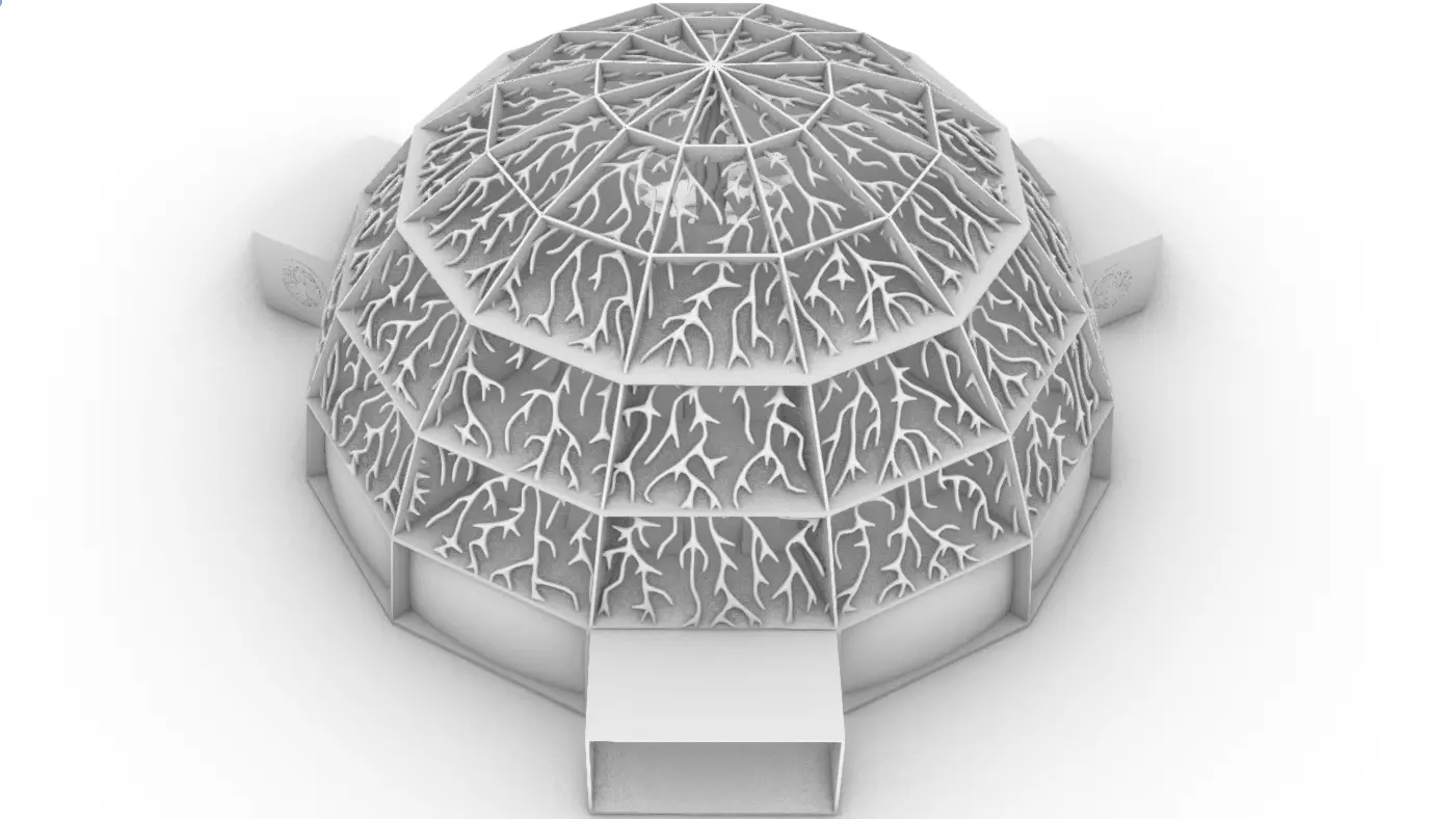 Sci-Fi Dome 2 3D model_0