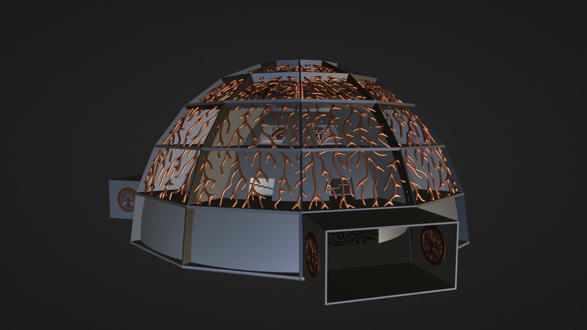 Sci-Fi Dome 2 3D model_7