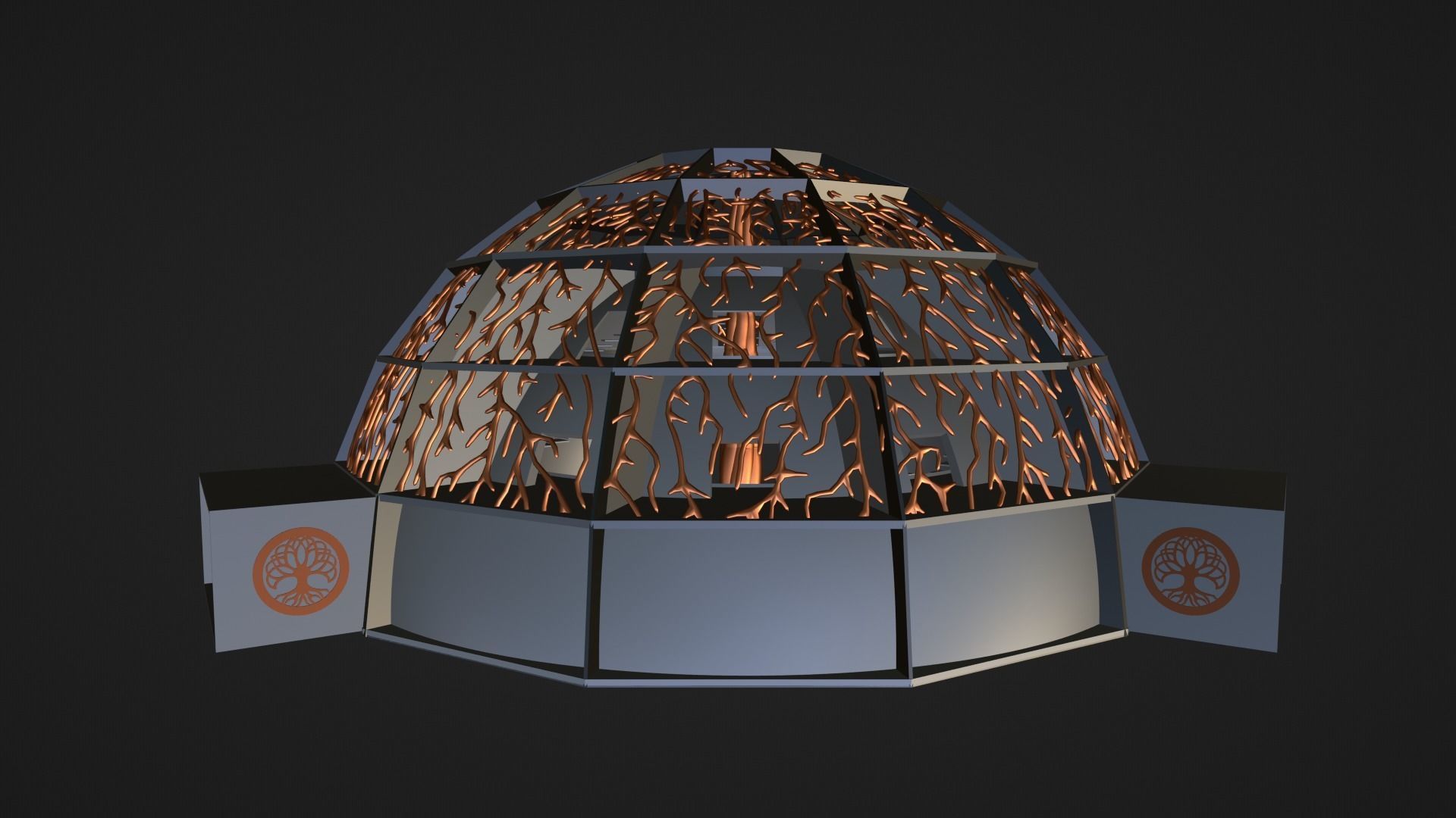 Sci-Fi Dome 2 3D model_10
